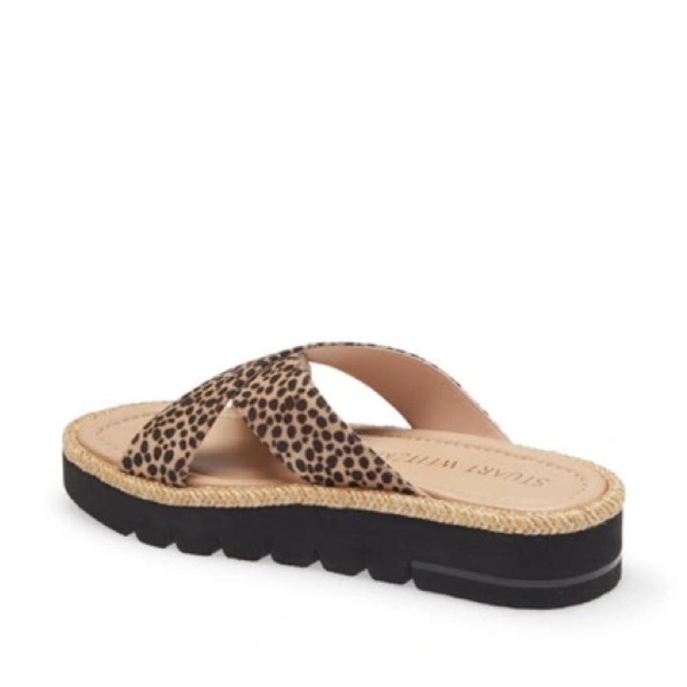 STUART WEITZMAN
Roza Lift Slide Sandal In Cheetah Suede 5.5 NWT - Picture 2 of 8